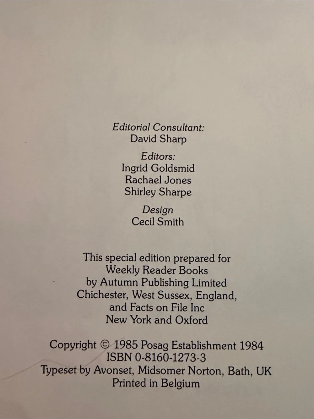 My Book of First Facts – Kids Learning Hardcover Vintage 1985